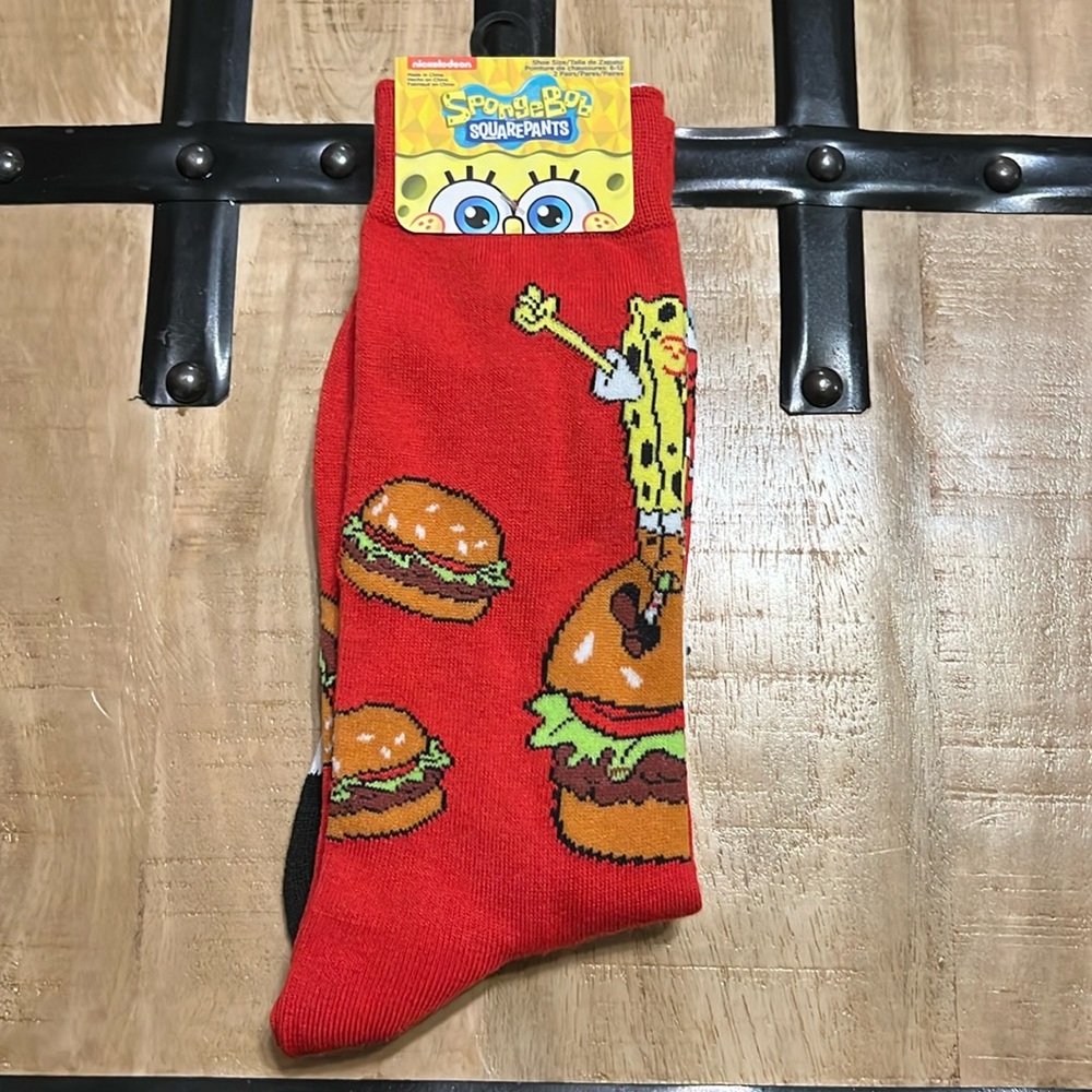 COPY - Nickelodeon Spongebob SquarePants/Mr Krabs 2 pair sock men’s size 6-13